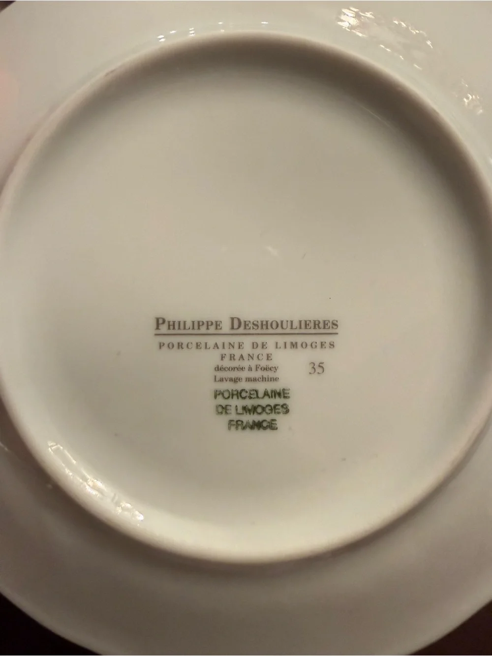Philippe Deshoulieres Limoges Merchants Row Set of 10 Canape Plate